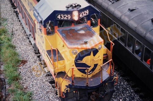 Vtg 1983 Train Slide 4329 B&O Baltimore & Ohio Engine X1L118