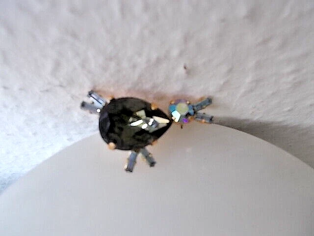 Kleiner blauer Vogel ---blaue Strass-Steinchen - Bild 4 von 4