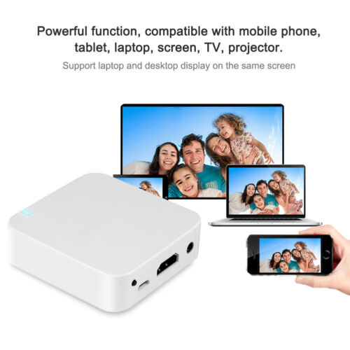 HDMI WiFi HDTV AV Adapter Fr iPhone iOS Android Telefon Ekran Lustrzany do telewizora Samochód - Zdjęcie 1 z 10