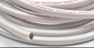 ACROLINK 7N-S1010 Leggenda ケーブル 4m弱 Acrolink 7N S1010 Leggenda Speaker Cable /1 Meter/ DIY- HI
