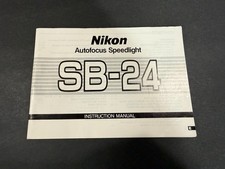 Nikon Autofocus Speedlight SB-24 Instruction Manual
