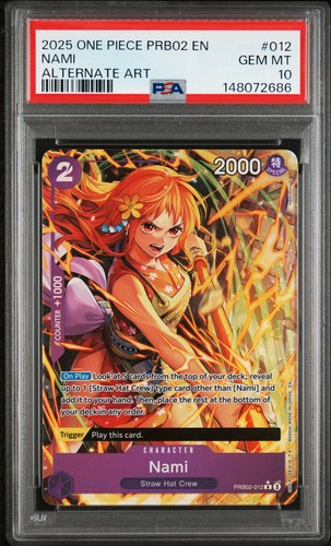 Nami (Alternate Art) graded PSA 10 for sale on eBay