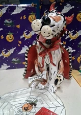 Blue Sky Clayworks Dog Devil Luminary Heather Goldminc Halloween Tea Light  10" 