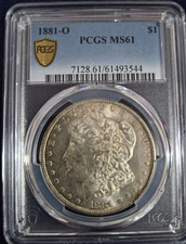 1881-O Morgan Dollar $1 MS 621 PCGS Gold Shield Beautiful & Affordable
