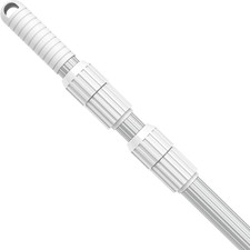 Professional 15 Foot Swimming Pool Pole Telescopic Aluminum Fits Pool Net Skimme
