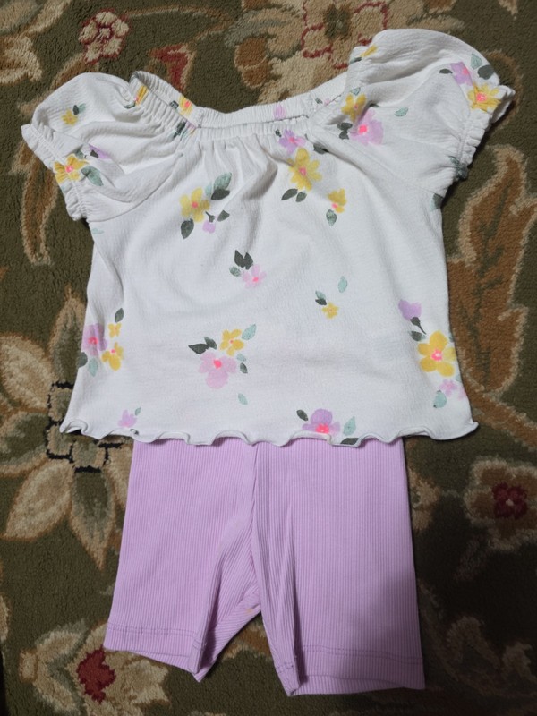 Girls Sz 18m Adorable 2pc Short Outfit