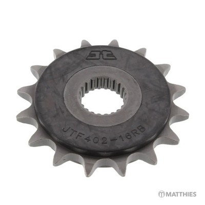 Ritzel Teilung 520 Zähne 16 gummiert, JTF402.16RB
