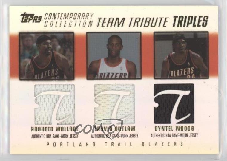 2003 Contemporary Collection 121/250 Rasheed Wallace Travis Outlaw Rookie RC 0q0