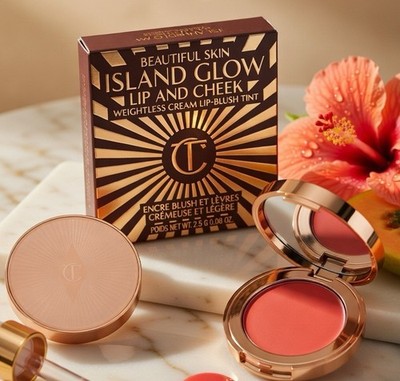 Charlotte Tilbury Island Glow Lip & Cheek - Paradise Pink Glow Blush Tint Cream