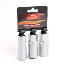 16/ 18 / 21mm Magnetic Spark Plug Socket Set Remove Installing Socket