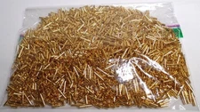 460g 1lb MIL SPEC AVIATION AIRCRAFT GOLD PLATE PIN SOCKET CONTACT SCRAP RECOVERY
