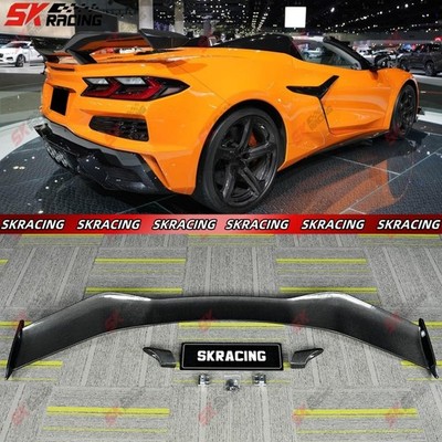 Rear Trunk Spoiler Wing Fits For Chevrolet Corvette C8 20+ Dry/Wet Carbon Fiber 
