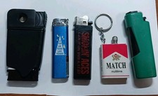 Lot 5 Promo Lighters Las Vegas Smokin Aces Keychain Mixed Working Torch