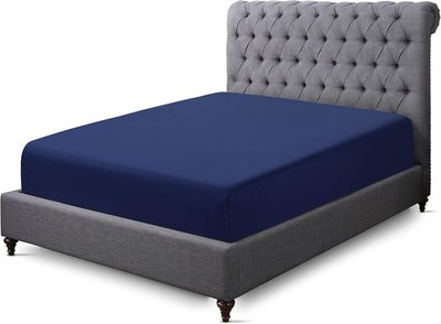Sapphire Collection 200 Fadenzahl 100 % ägyptische Baumwolle tailliert einzeln, marineblau 