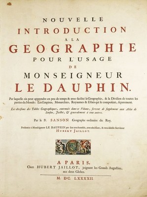 Atlas Sanson Jaillot 1692 Original Titel title page