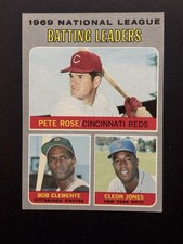 1970 Topps - League Leaders Pete Rose, Roberto Clemente, Cleon Jones #61