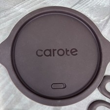 Carote 8" lid cover durable non stick slilicone in dark brown with insert