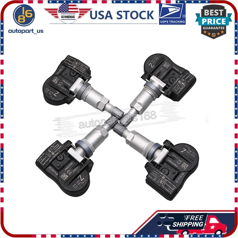 (4) Sensores TPMS 433 MHz para Nissan Murano Máxima 3,5 L 40700-3JA0A 40700-3JA0B Foto 3 de 4