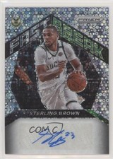 2020-21 Panini Prizm Fast Break Auto Sterling Brown #FBA-SBR Auto 9ft