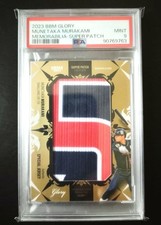 PSA9 2023 BBM GLORY Munetaka Murakami Super Patch Jersey Number
