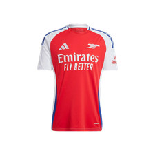 adidas Arsenal 2024/25 Home Jersey Scarlet White Soccer Uniform