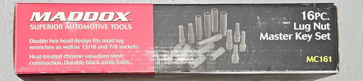 Maddox MC161 16-piece Lug Nut Master Key Set for sale online | eBay