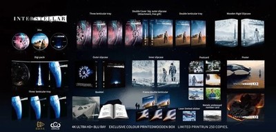INTERSTELLAR - UHD CLUB 4K + BLU RAY WOODEN BOXSET - NEU OVP 101/300