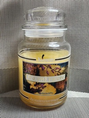   Pineapple Paradise Scent Yankee Candle Black Band large ,white label Retired !