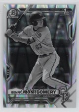2021 Bowman Draft Chrome Black & White RayWave Refractor Benny Montgomery 11yh