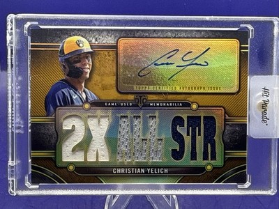 2024 Topps Triple Threads Christian Yelich TTAR-CY2 Gold 6/9