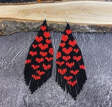 Boho Beaded Tassel Earrings Long Fringe Drop Dangle Festival Statement Jewelry