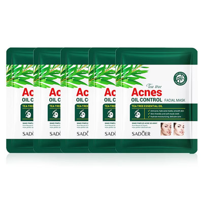 5/10/20Pcs SADOER Tea Tree Acne Face Mask Moisturizing Oil Control Whitening ant