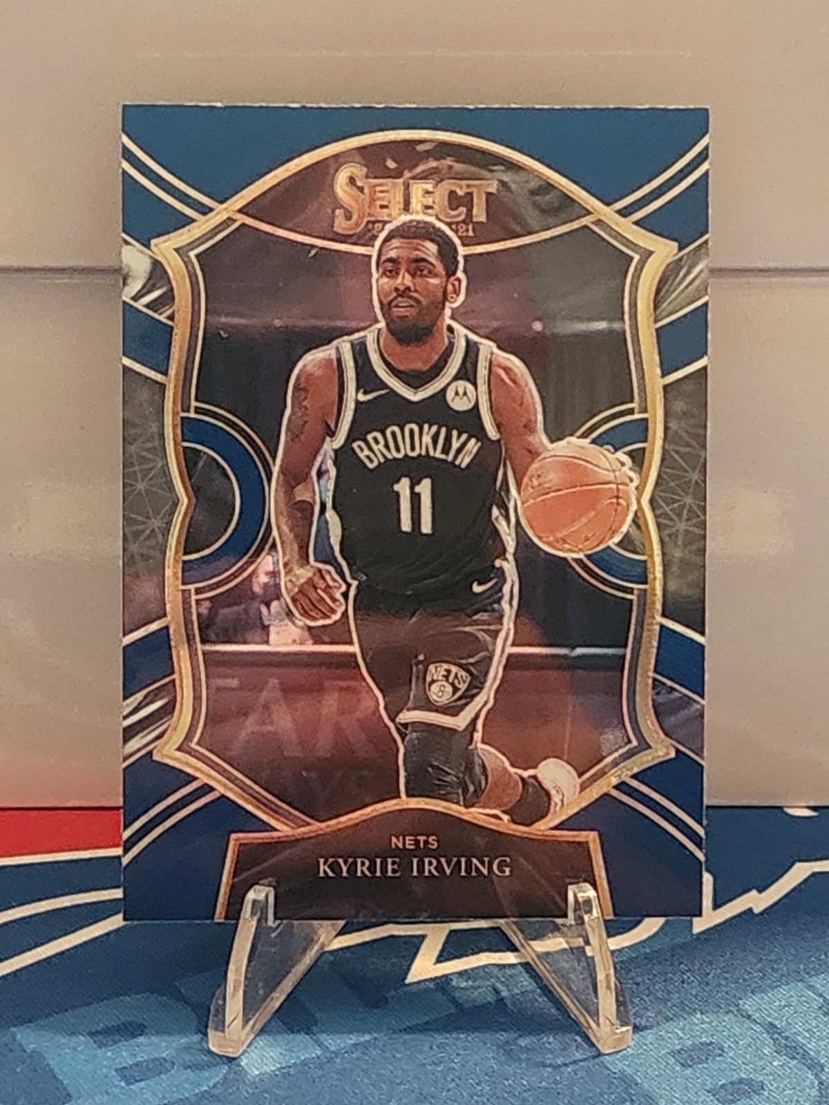 2020-21 Panini Select - Concourse Kyrie Irving #42 Blue Prizm