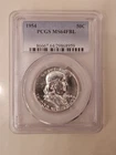 1954 MS64FBL Franklin Half Dollar PCGS Blue Label