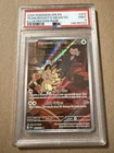 PSA 9 Pokemon - Team Rocket's Meowth 203/182 Sv10: Destined Rivals Holo