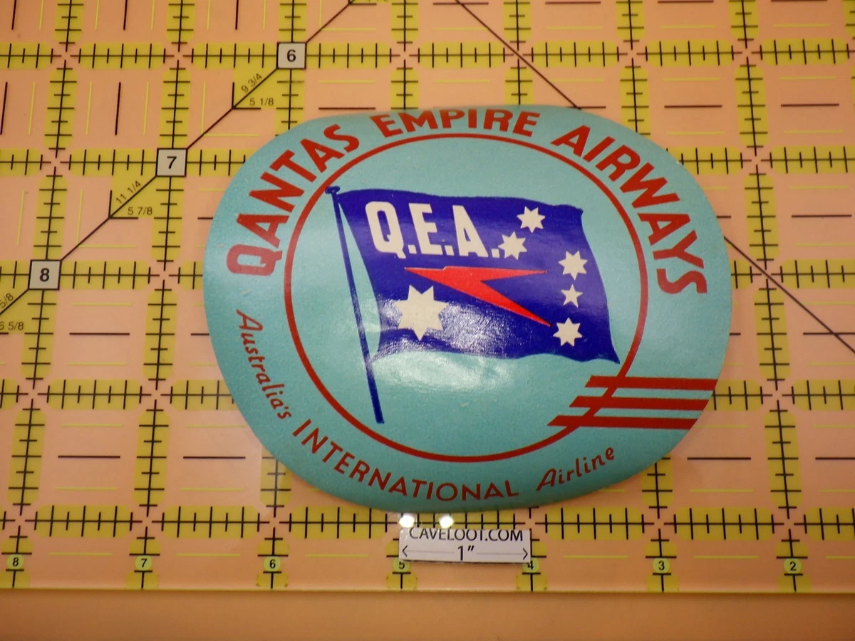 Affiche Originale Qantas Airlines - Îles Du Pacifique - Années 50 - Vintage