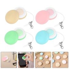 12Pcs Reusable Phone Screen Cleaner Pendant Assorted Colors Portable Wipes