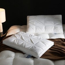 HOTEL Quality 2 Pack White Goose Down Feather Bed Pillows Queen King Size Pillow