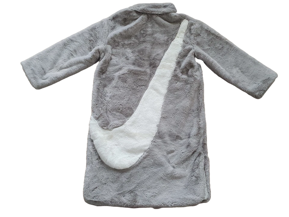 NIKE Fleece Mantel lang Jacke Plüsch Grau Gr. S,M,L Kälte DQ6838-012 Gefüttert