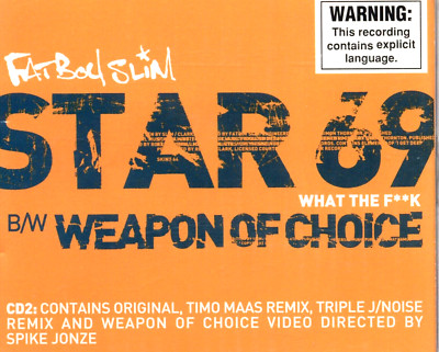 Fatboy Slim CD Single - Star 69 (What The F**k) FAST SAME / NEXT DAY POST
