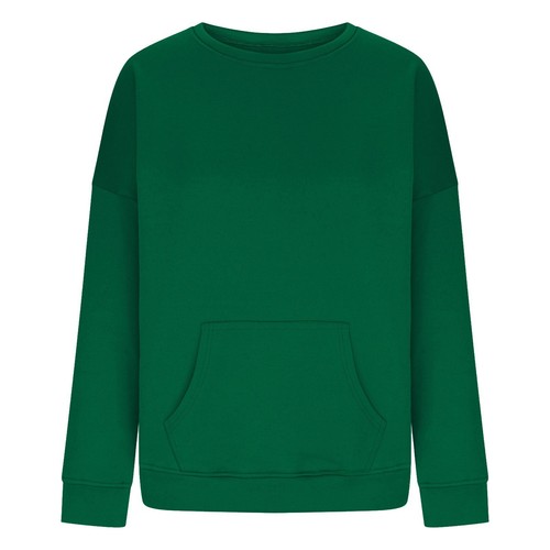 Women's Solid Color O Neck Oversized Sweatshirt Loose Fit Long Sleeve Blouse - Picture 17 of 44