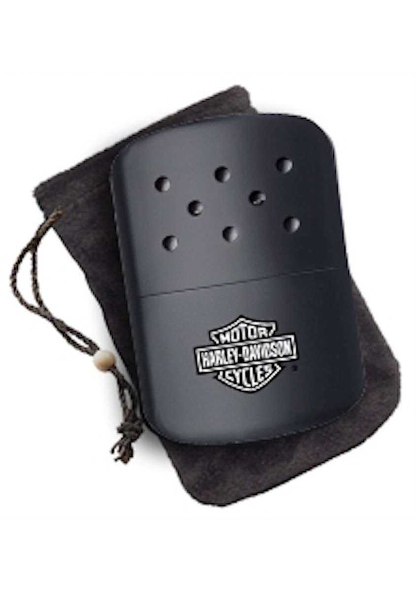 Zippo Black Harley Davidson Hand Warmer With Cloth Pouch, 40319