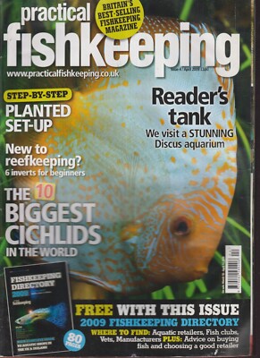 Discus Cover Practical Fishkeeping Magazine April 2009~6 Inverts For Beginners