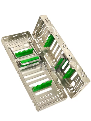 CYNAMED GERMAN DENTAL SURGICAL AUTOCLAVE STERILIZATION CASSETTES FOR 8 INSTRUMENTS