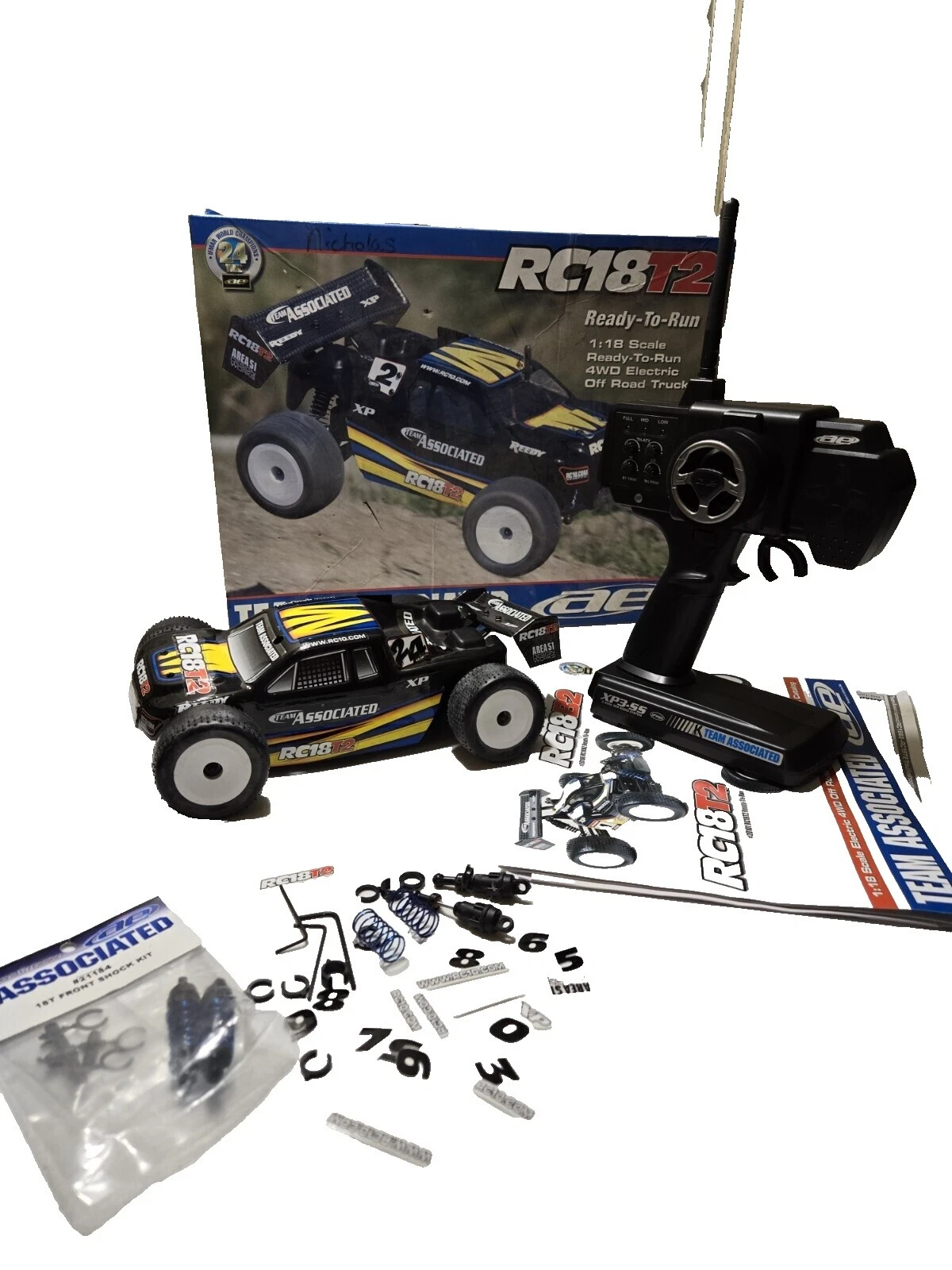 RC Hobby negro Team Associated 1:18 Kits y vehículos Modelo