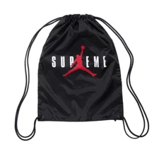 Supreme Jordan Drawstring Gym Sack Bag Black FW24 Supreme New York 2024 New NWT