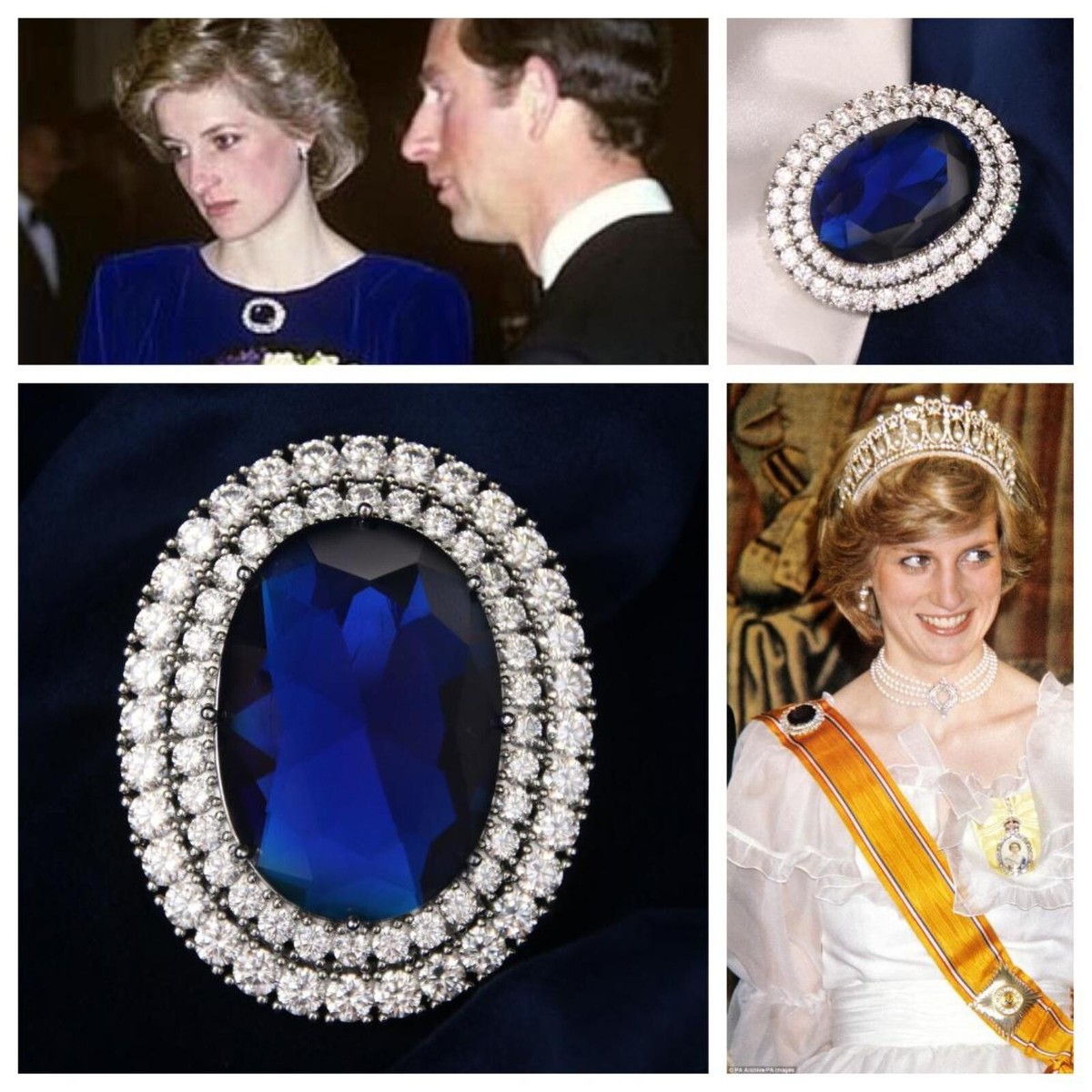 Queen Elizabeth Cullinan Diamond Brooch Sapphire Brooch Brooch