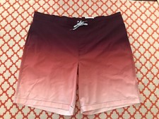 Sonoma Goods For Life Board Shorts Swim Trunks Orange Ombr Size 2XL Men's New