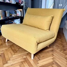 Nio Divanetto Clic Clac Poltrona Letto Giallo Senape