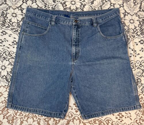 Men's Blue Jean Shorts Falls Creek Size 40 Classic Fit 9" Inseam